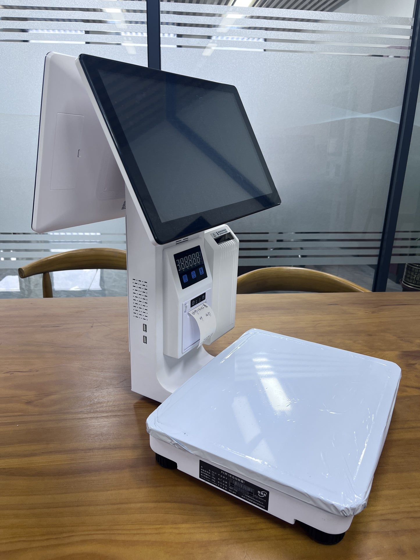 NB-ES8 15.6inch Electronic Weighing Scale built label printer Touch Screen