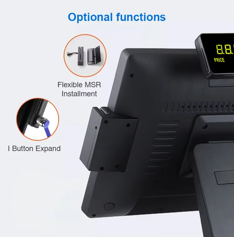 NB-POS730 All in One 15 Inch Pos System Win 10 Touch Screen Cash Register