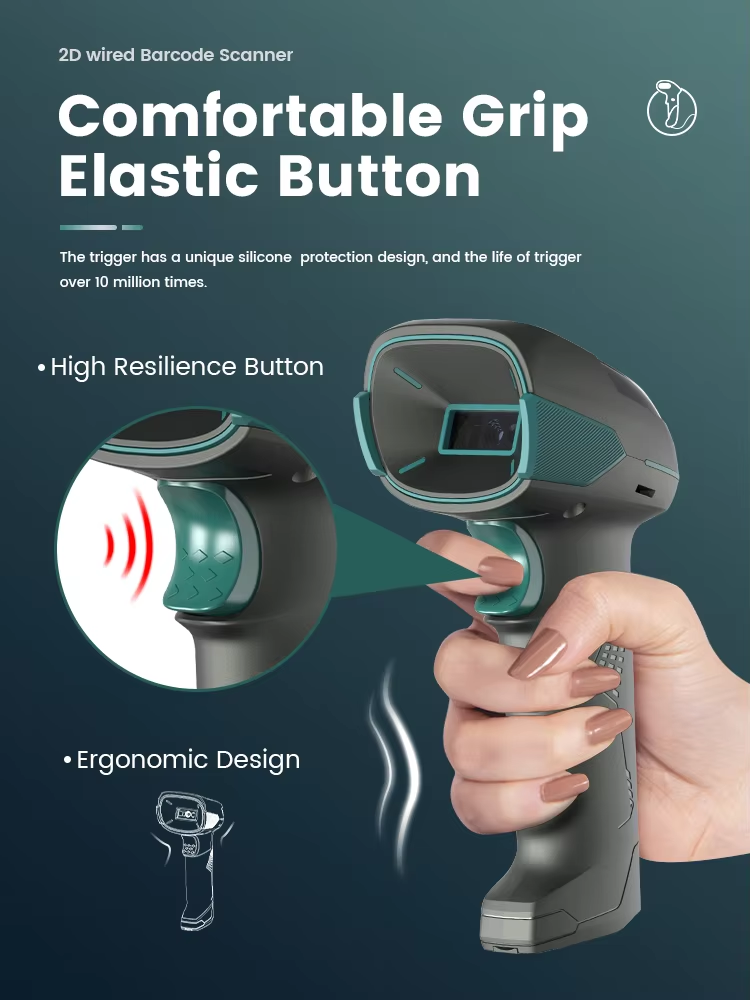 NBBS-S30 High Pixel 1D/2D Wired Barcode Scanner