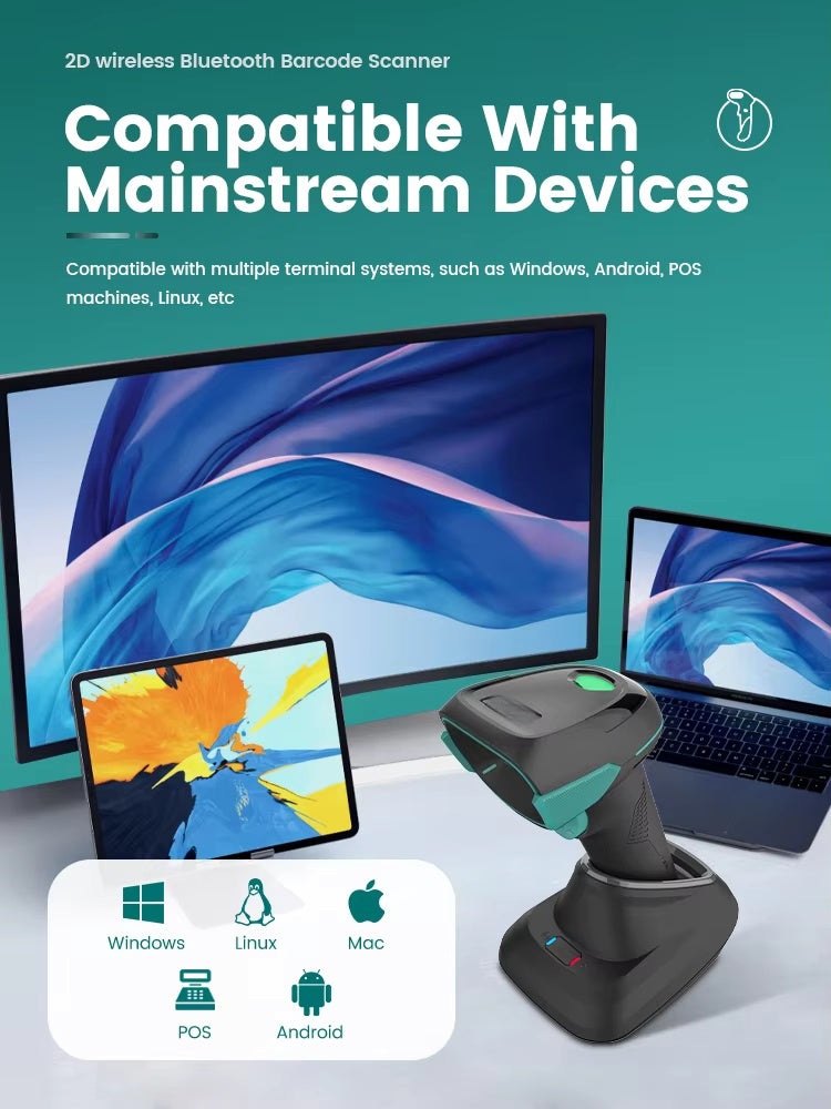 NBBS-W30B High Pixel 1D/2D Wireless Barcode Scanner